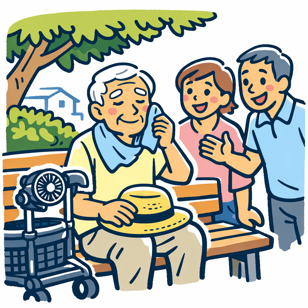 高齢者の夏の散歩と熱中症対策を考える